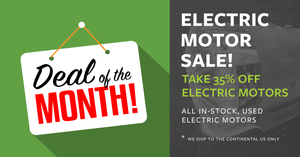 Call us today to save big on all in stock electric motors!